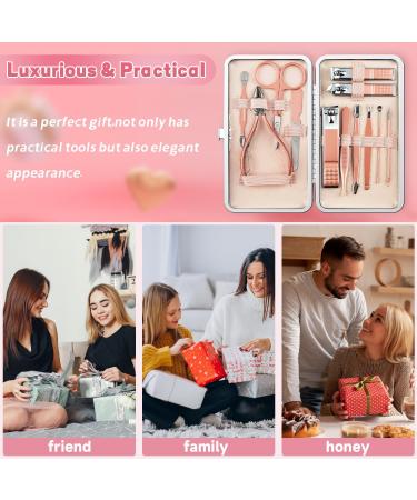 HBBLIE 12-Piece Stainless Steel Manicure Set for Women/Men - Professional Pedicure Kit and Nail Clippers - Portable Travel Grooming Tools - Buy Online on GoSupps.com