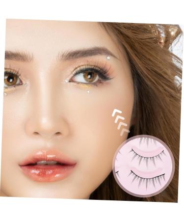 POPETPOP 5 Pairs Fake eyelashes Handmade Lashes Beauty Eyelashes Cosmetics Eyelashes Transparent Band Eyelash Cat Eyes Eyelashes 3D Faux Lashes chemical fiber girl False Eyelashes woman - Buy Online on GoSupps.com