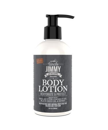 Uncle Jimmy Body Lotion for Dry Skin Hand and Body Moisturizer Repairs Dry Skin and Retains Moisture 8 Fl Oz