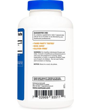 Nutricost Ginger Root Extract 550mg - 240 Capsules - 240 Count - Buy Online on GoSupps.com