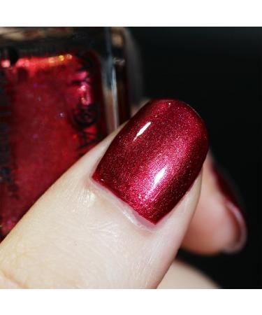 Red Nail Polish - 6ml Glitter Nail Varnish Sparkly Nail Polish Quick Dry & Long Lasting Red Polish Non Toxic Formula Nail Paint Manicure Nail Gel for Women DIY at Home No Need Cure VC01 - Buy Online on GoSupps.com