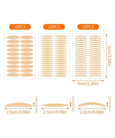 1200 Invisible Eyelid Stripes for Lifted Eyelids | Waterproof Double Eyelid Tape with Tweezers | Skin Color | Eyelid Lifting Without Surgery - Buy Online on GoSupps.com