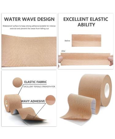 Waterproof Kinesiology Tape Great Kinesiology Tape for Physical Therapy Sports Athletes  Support for Recovery  Kinetic Uncut Kinesiology Tape for Knee  Elbow & Shoulder Muscle  16ft (Beige) - Buy Online on GoSupps.com