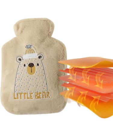 Buy 500ml Portable Cartoon Heat Bottle - Juzinqu Brown Bear for Neck Back Waist & Leg Relief | International Shipping Available - Buy Online on GoSupps.com