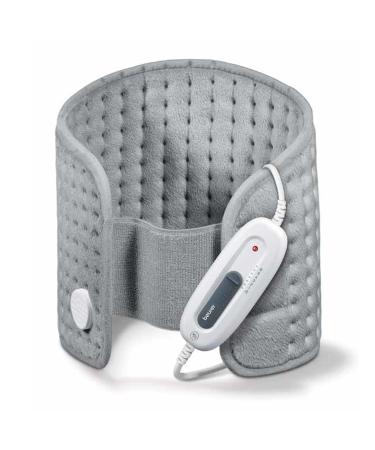 Beurer UHP49 Heating Pad for Back Pain Relief  6 Heat Settings  Soft Microplush  Machine Washable Fabric with Auto Shut Off  Electric Heating Pad for Cramps and Sore Muscles  Adjustable Strap