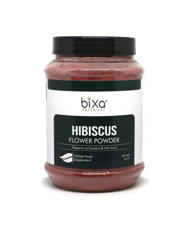 bixa BOTANICAL Hibiscus Powder (Hibiscus Rosa Sinensis) 1 Pound (16 Oz)| Natural Coolant and Refrigerant | Externally Useful As Hair Tonic Herbal Supplement 1 Pound (Pack of 1)