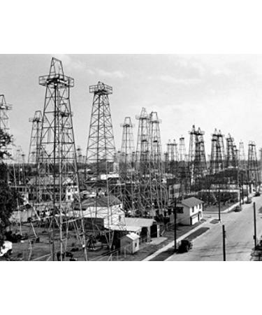 Posterazzi drilling rigs at an oil industry Kilgore Texas USA Poster Print (18 x 24)