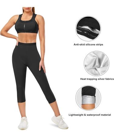 Chumian Women's Sauna Jogging Pants | Hot Thermo Sweat Leggings for Weight Loss & Training - Buy Online on GoSupps.com