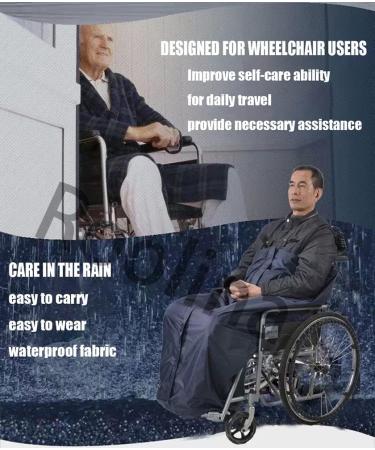 Fleece Lined Wheelchair Cosy Coverutumn and Winter Sleeping Bag Fleece Keep Warm Windproof Water Proof Leg Foot Set Wheelchair Leg Blanket Cover Unisex Adult Size - Buy Online on GoSupps.com