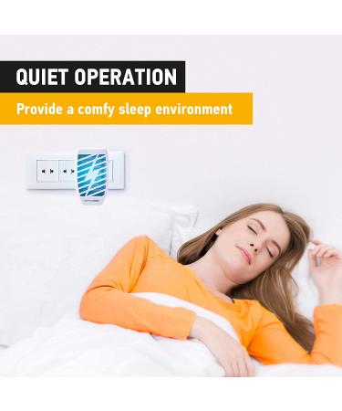 Electric Indoor Bug Zapper - Portable Plug-in Mosquito, Fly, and Insect Killer - 2 Pack White - Buy Online on GoSupps.com