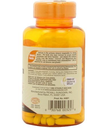 Sundown Calcium Magnesium Zinc Supplement - Bone Health & Immune Support - Buy Online on GoSupps.com