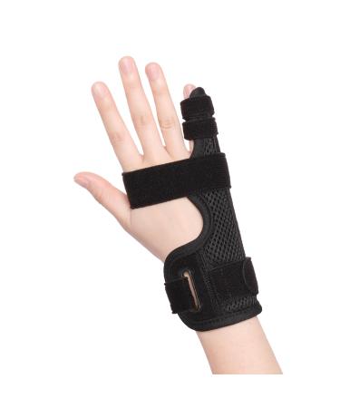 Pinky Finger Splint Finger Splint for Pinky Broken Finger Trigger Finger Metacarpal Splint Hand Brace Little Finger Brace for Tendonnitis Pain Relief Fits for Left & Right Hand(S)