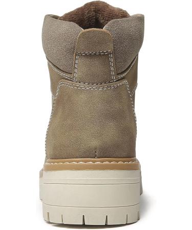 ANJOUFEMME Women's Hiking Snow Winter Boots 9 - Khaki | Waterproof & Stylish - Buy Online on GoSupps.com