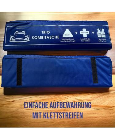 VZL KFZ Auto & Combith Construction Kit 2024 - T V Tested First Aid Set with Warning Triangle & Vests | International Shipping - Buy Online on GoSupps.com