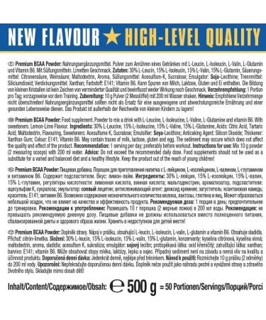Weider Premium BCAA Instant Amino Acids Powder - Glutamine & Vitamin B6 Sunny Orange 500g | International Shipping Available - Buy Online on GoSupps.com