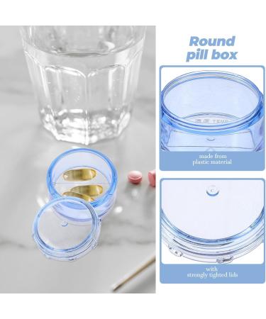 Portable 7 Day Stackable Pill Case Tower - SUPVOX Travel Pill Box (Blue) | International Shipping Available - Buy Online on GoSupps.com