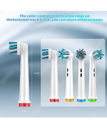 Upgraded Acoss Action Electric Toothbrush Heads - 4 Pcs Replacement for Oral-B 7000/1000/9600/5000/3000/8000 | Professional Quality & Compatibility - Buy Online on GoSupps.com