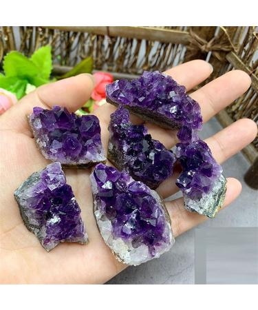 Natural Stone Natural Raw Amethyst Cluster Quartz Purple Crystal Cluster Stone Home Decoration Crafts Decoration Ornament Home Goods (Color : Amethyst Cluster Size : 40 50g) 40 50g Amethyst Cluster - Buy Online on GoSupps.com
