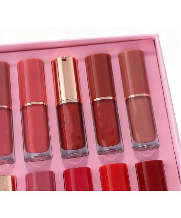 Ensemble De Rouge L vres Mat 12 Pi ces Kit De Maquillage Pour L vres Imperm able | Set De Maquillage Labial Mat Et Brillant | pour Voyage Sc ne Rendez-vous R union Vacances - Buy Online on GoSupps.com