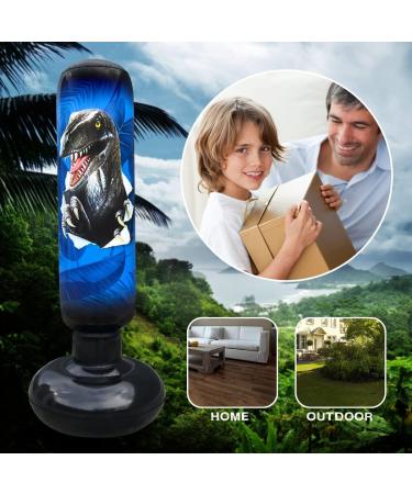 RAGECAMEL Inflatable Dinosaur Punching Bag Set for Kids - Freestanding Stand with Gloves | Blow Up Boxing Fun - Buy Online on GoSupps.com