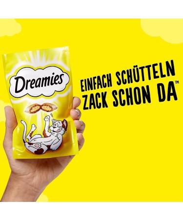 Dreamies Mix Cat Snacks with Salmon & Cheese - Crispy & Creamy Treats - 6 x 60g Pack - International Shipping Available - Buy Online on GoSupps.com