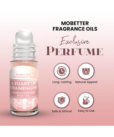 MOBETTER FRAGRANCE OILS A Toast of Champagne 1 Oz Perfume Fragrance Body Oil for Women - Buy Online on GoSupps.com