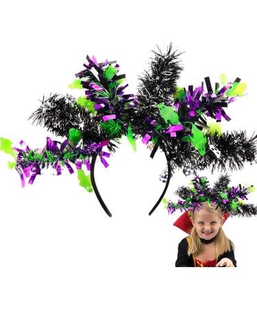 Fulenyi Halloween Headbands | Colorful Wool Strips Halloween Costume Headbands Halloween Accessories for Adults Halloween Headwear Favors Ghost Skeleton - Buy Online on GoSupps.com