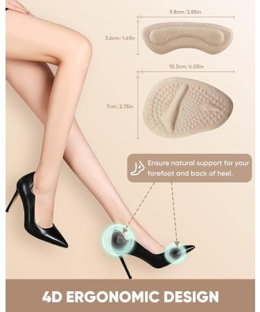 ONUEMP 6 Pairs Heel Grip Inserts & Metatarsal Pads - Silicone Foot Pads for Women & Men Blister Prevention & High Heel Comfort - Buy Online on GoSupps.com