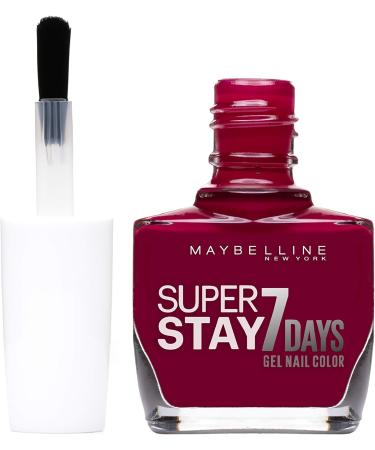 Maybelline Forever Strong Superstay 7 Day Gel Nail Polish - 265 Divine Wine (10ml) | Pack of 1 - Buy Online on GoSupps.com