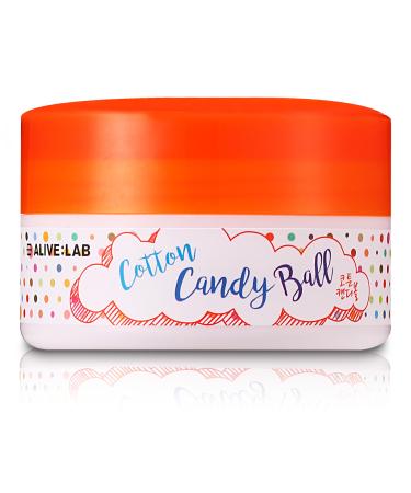 ALIVELAB Cotton Candy Ball Exfoliating pads for Blackheads and Dead Skin Facial Peels with Salicylic Acid Soothing Acne Treatment Face Pads (1.69 fl.oz)
