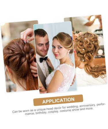 MAGICLULU 1 Set Wedding Hair Comb Bride Hair Comb Bridal Headdress Wedding Headdress Flower Hair Comb Flower Leaf Hair Comb Bride Hair Pin Bridal Hair Accessories Bridal Headpiece - Buy Online on GoSupps.com