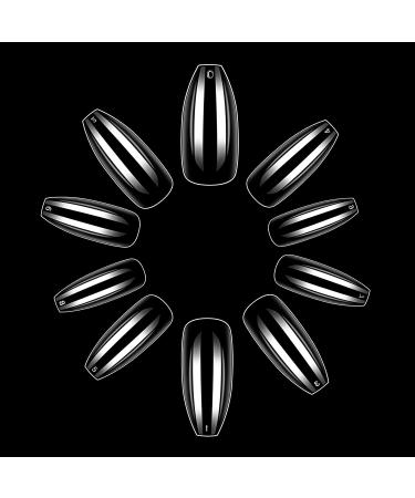 Makartt Clear Coffin Nail Tips - 500pcs Full Cover Press on Nails for Easy Extension & Manicure - 10 Sizes Acrylic False Nails for Gel Polish & Nail Art - Buy Online on GoSupps.com