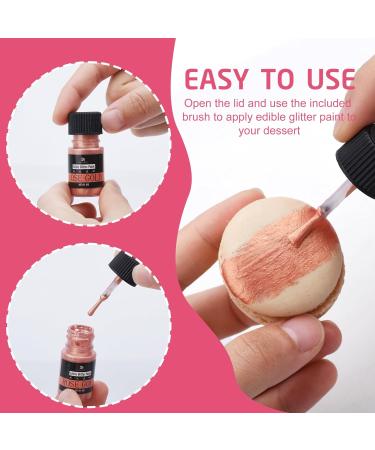 Liquid Edible Glitter 60ml - Pink Metallic Food Coloring for Cakes Cupcakes & Cookies - Perfect for Baking & Decorating - Buy Online on GoSupps.com