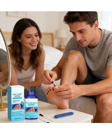 S rum de soin des ongles renforce et nourrit 30 ml traitement contre l s champignons des ongl s d s pieds soin d s ongles contre les champignons r duit la d coloration les cuticules s ch - Buy Online on GoSupps.com