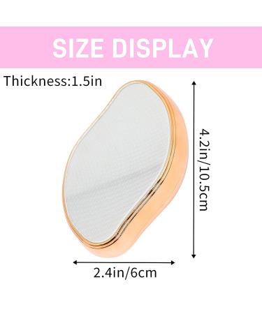 Koiernr Crystal Hair Eraser - Portable Mild Epilator for Painless Hair Removal - Skin Exfoliator Tool for Men and Women - Gold+Rose Red - Buy Online on GoSupps.com