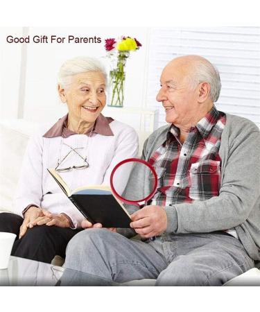  LOSCHEN 2.5x Handheld Reading Magnifier 130MM Large Magnifying Lens with Non-Slip Soft Handle Magnifying Glass Ideal for Reading/Exploring/Inspection/Maps/Hobbies and Crafts- For Kids/Adults/Elderly - Buy Online on GoSupps.com