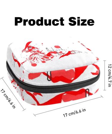 Menstruation Pad Bag with Zipper | Gothic Women's Napkin & Tampon Bag | Stylish Collective Bags for Girls - Buy Online on GoSupps.com