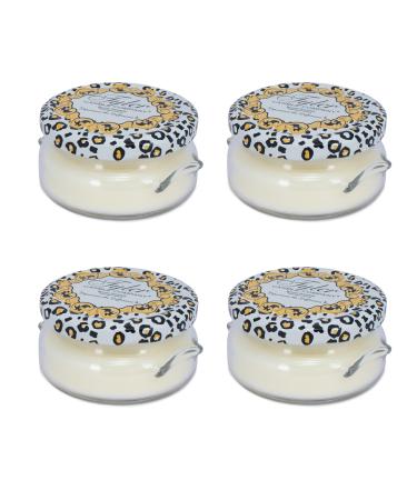 Tyler Creamy White 3.4 Ounce Glass Aromatherapy Scented Jar Candle Pack of 4 Unprecedented
