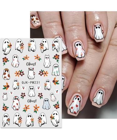 JMEOWIO 9 Sheets Halloween Nail Art Stickers Decals Self-Adhesive Star Cute Ghost Nail Supplies Nail Art Design Decoration Accessories - Buy Online on GoSupps.com
