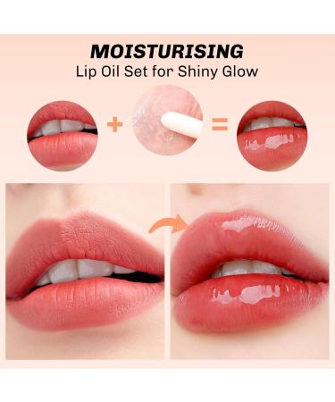 Boobeen 3PCS Brillant L vres Huile L vres Hydratante Longue Dur e Gloss Gloss Glossier Baume L vres Teinte Brillant L vres Satz02 - Buy Online on GoSupps.com