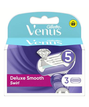 Buy Gillette Venus Deluxe Smooth Swirl Recharge X3 Blades for Women - 5 Blades 3 Units | International Shipping Available - Buy Online on GoSupps.com