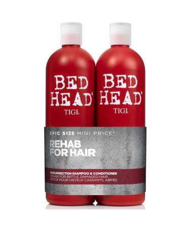 Buy Bed Head Urban Antidotes Resurrection Shampoo & Conditioner Bundle - 750ml | Ego Boost Leave-in Conditioner 237ml - Perfect for Damaged Hair | International Shipping - Buy Online on GoSupps.com