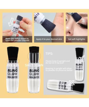 Luxury Body Glitter Powder & Face Highlighter - Sparkling White Loose Makeup for Eyes Hair & Lips - Perfect for Festivals & Events - Buy Online on GoSupps.com