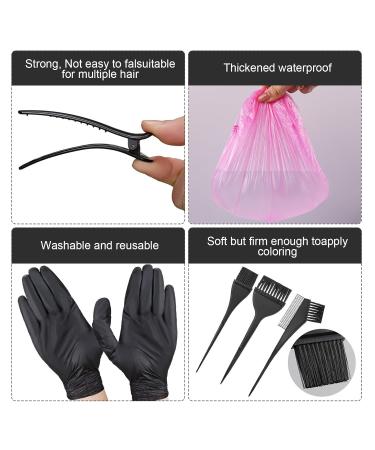 ZFISH 26-Piece Hair dye Set DIY Beauty Salon Tool Set Hair dye Bowl/Hair dye Brush/Mixing Spoon/Ear Muffs/Gloves/Color Comb Hair dye kit/Cosmetic Bag/Hair dye Shawl (Black) - Buy Online on GoSupps.com