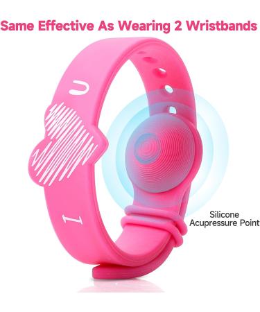 LYJEE Motion Sickness Bands - Morning Sickness Relief for Pregnant Women | Seasickness Wristbands for Cruise Travel | Rose Red Essentials - Buy Online on GoSupps.com