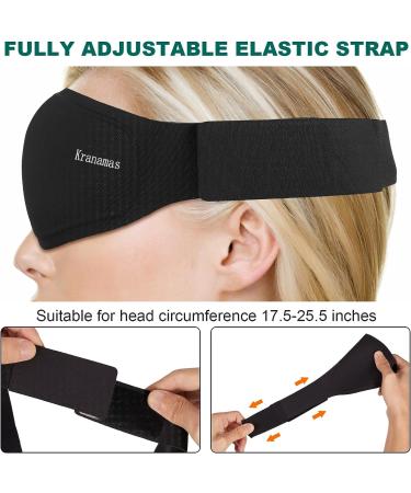 3D Sleep Mask for Men and Women - 100% Light Blocking Eye Mask for Sleeping, Travel, and Yoga - Soft, Comfortable, and Breathable - Black - Buy Online on GoSupps.com