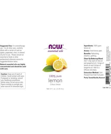 Now Foods Lemon Oil - 4 oz. ( Multi-Pack) - Buy Online on GoSupps.com
