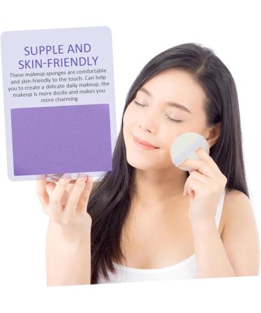 POPETPOP 5 Sets Puff Round Sponges for Foundation Puffs for Foundation Puffs Mineral Makeup Loose Powder Makeup Pads Miss Hydrophilic Non-latex Absorb Water Purple Beauty Powder - Buy Online on GoSupps.com
