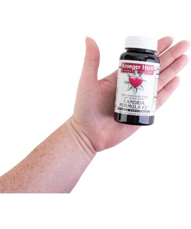 Kroeger Herb Candida Formula #2 Cleanse Support Supplement for Healthy Yeast Levels | Vegetarian Non-GMO | 100 Capsules - Buy Online on GoSupps.com