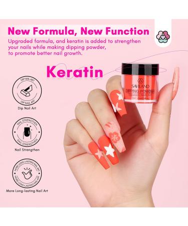 Saviland Dipping Powder Nails Set - 30 Color Dip Powder Kit with Electric Nail Miller Base & Top Coat Activator Brush Saver for Vibrant Nail Art - Buy Online on GoSupps.com
